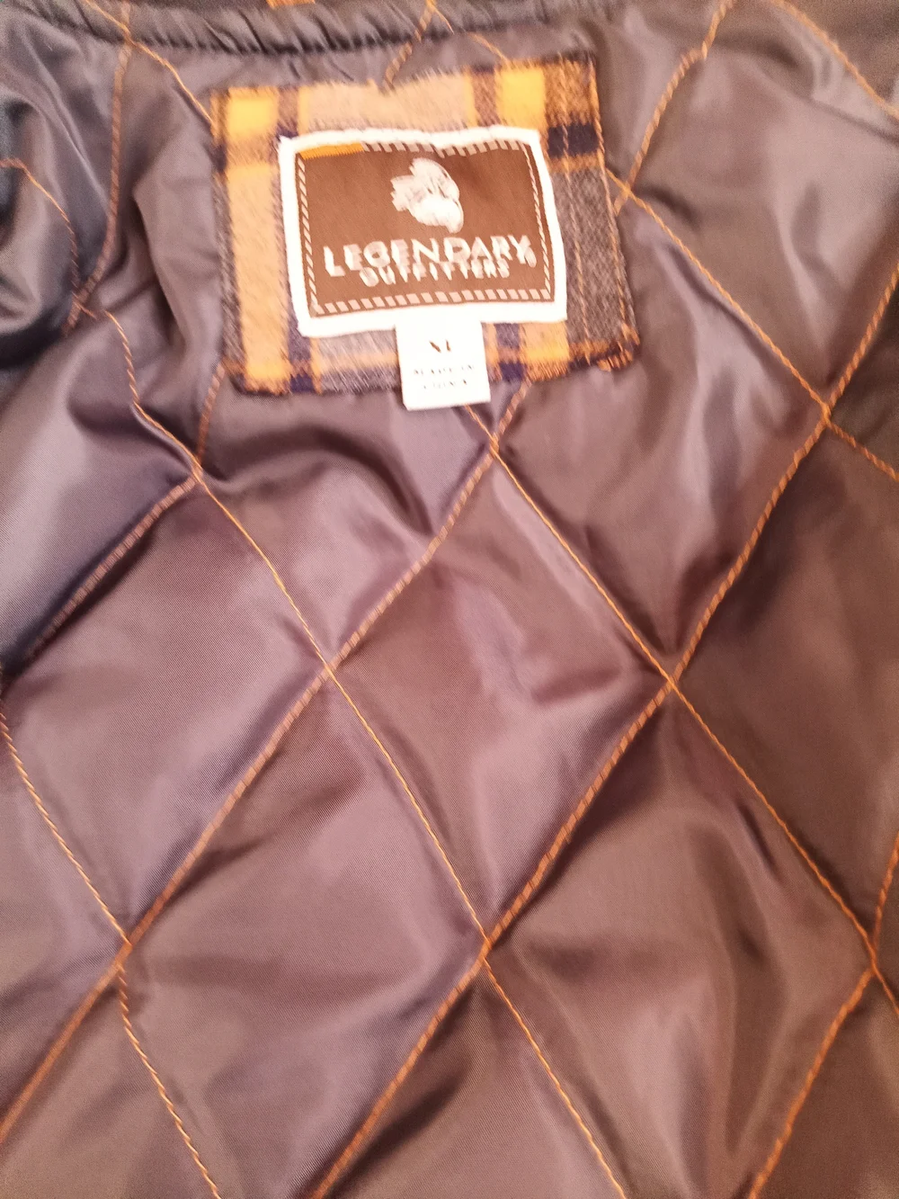 Legendary Whitetails Blue & Brown Plaid Hooded Shirt Jacket